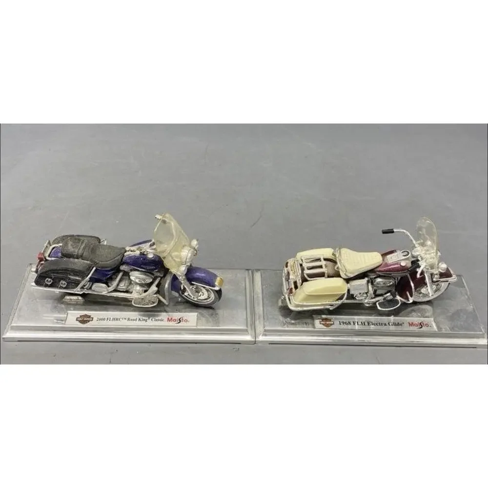 Harley Davidson Set Of 7 Maisto Die-Cast Motorcycles